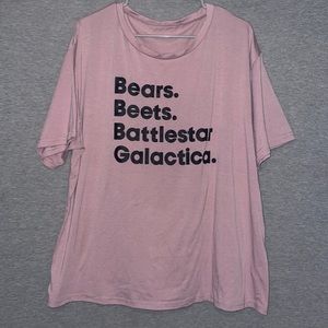 The Office T-shirt Bears, Beets, Battlestar, Galactica